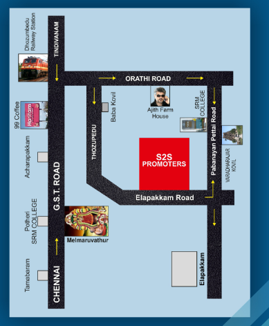 Om Shakthi Nagar Route Map